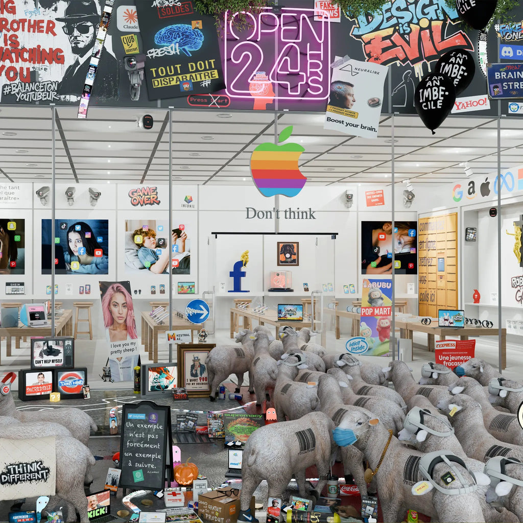 "Dopamine Store" 80x57cm Alpaz Officiel Artiste contemporain Français