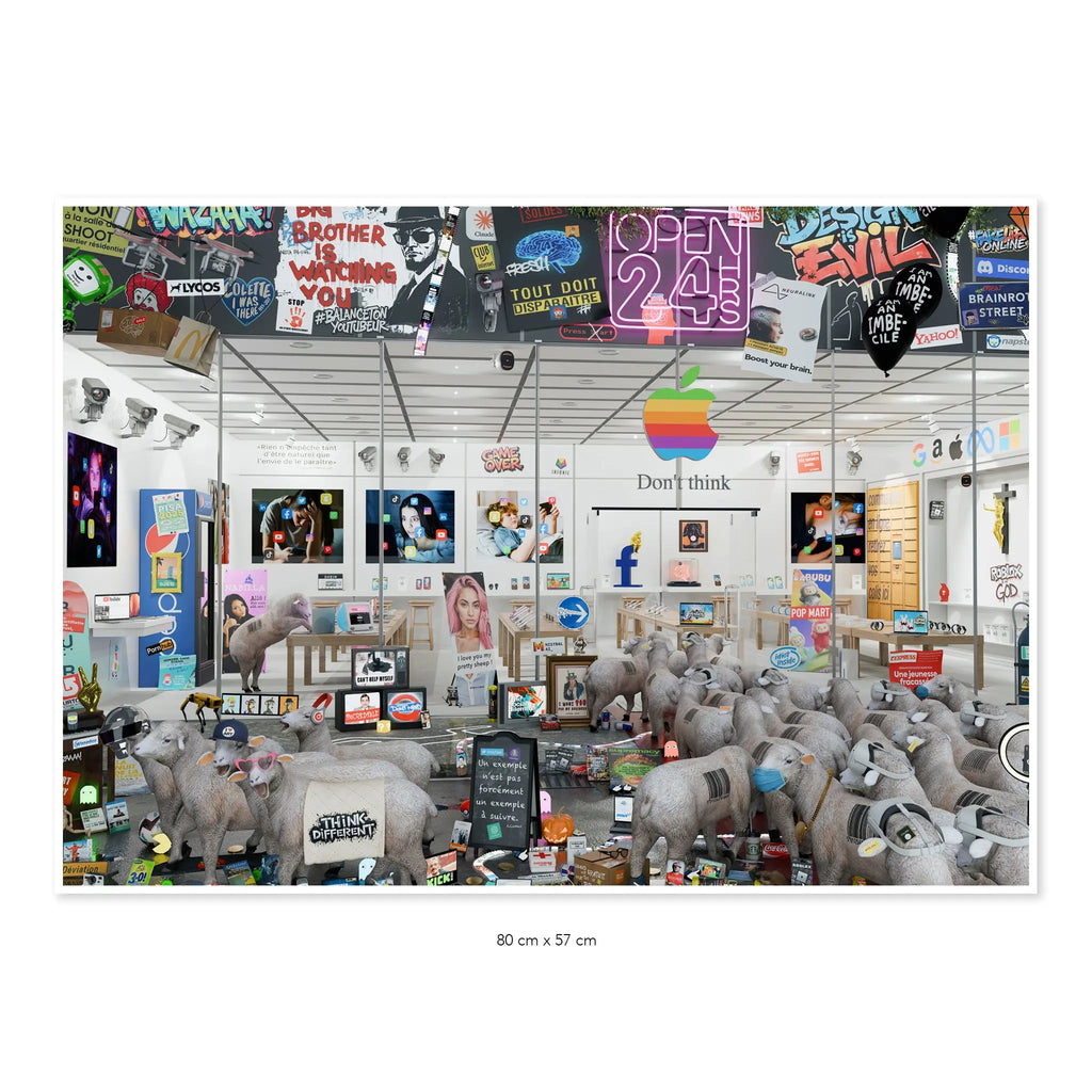 "Dopamine Store" 80x57cm Alpaz Officiel Artiste contemporain Français