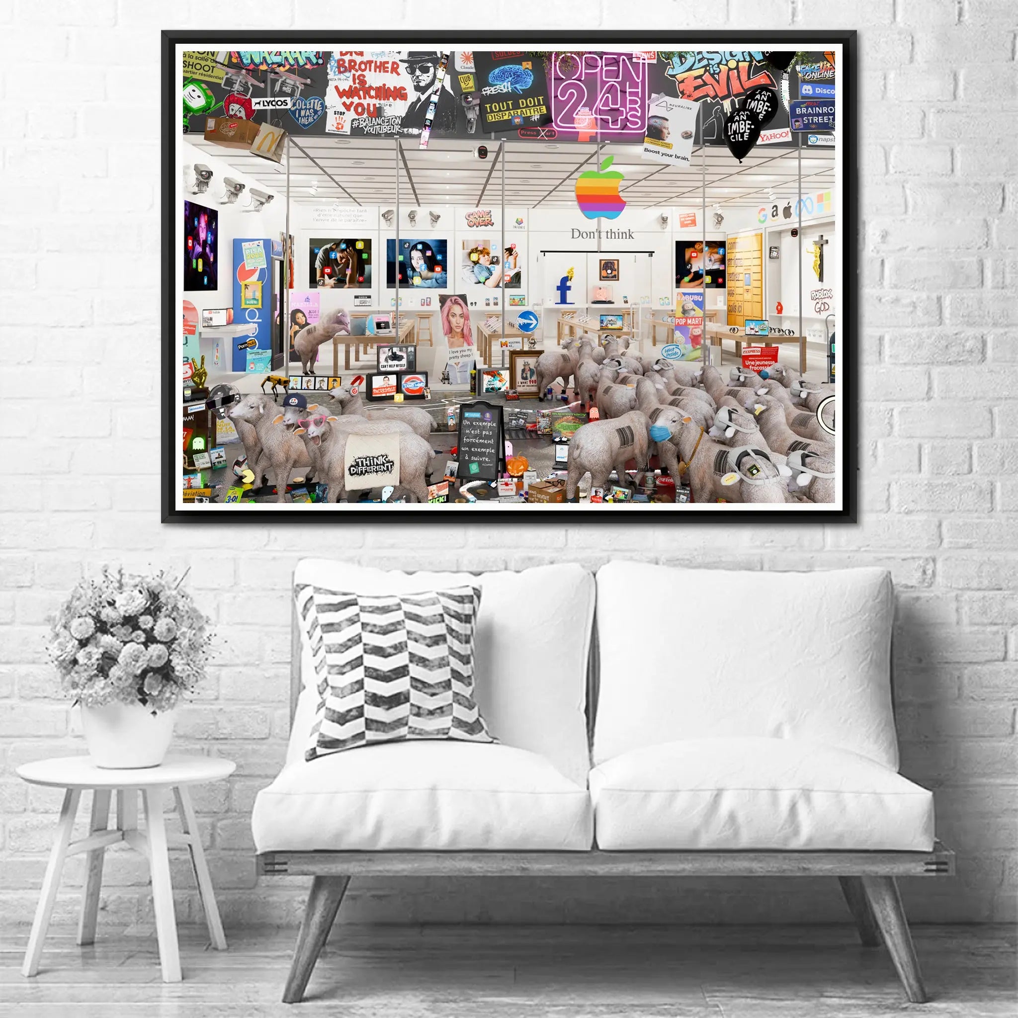 "Dopamine Store" 80x57cm Alpaz Officiel Artiste contemporain Français