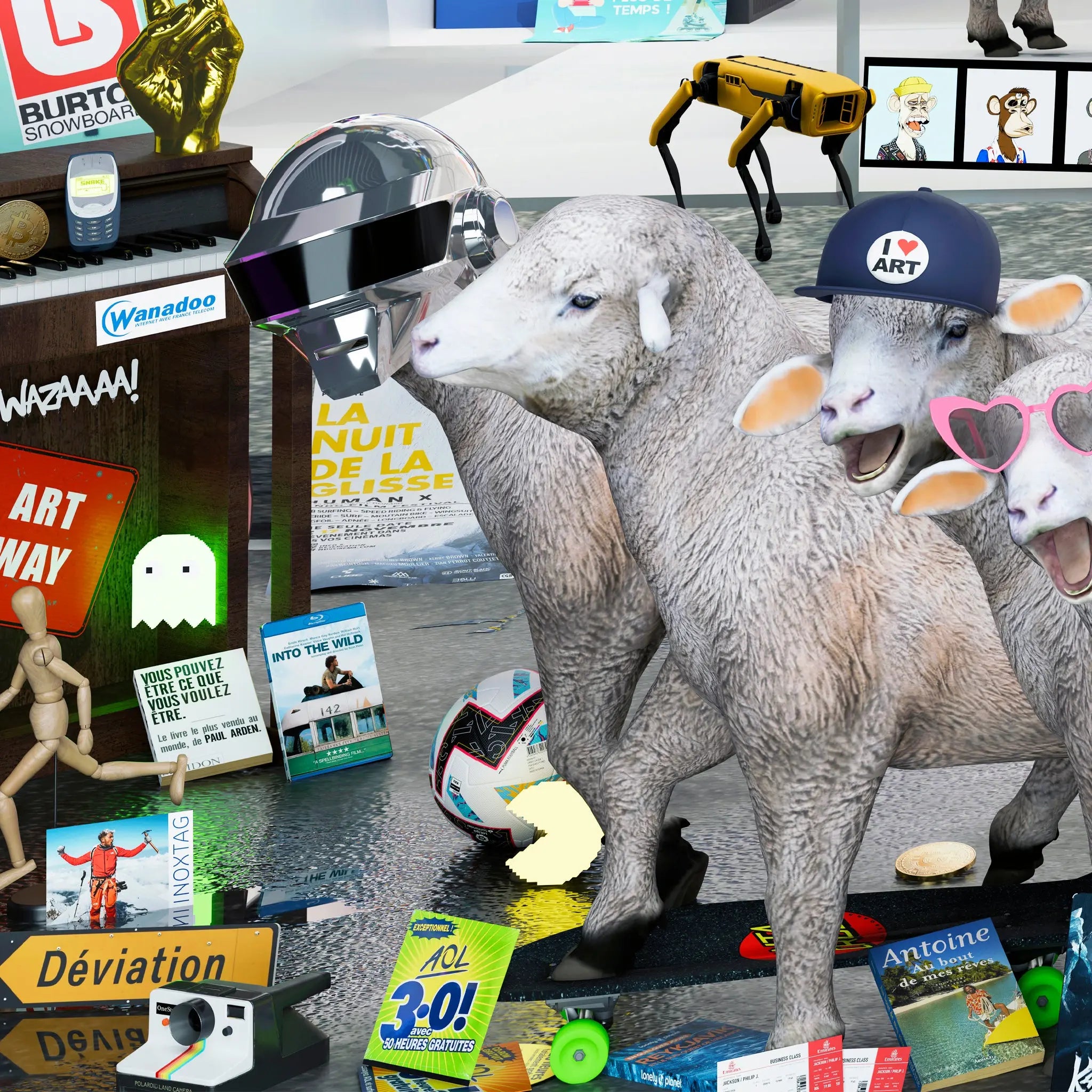 "Dopamine Store" 80x57cm Alpaz Officiel Artiste contemporain Français