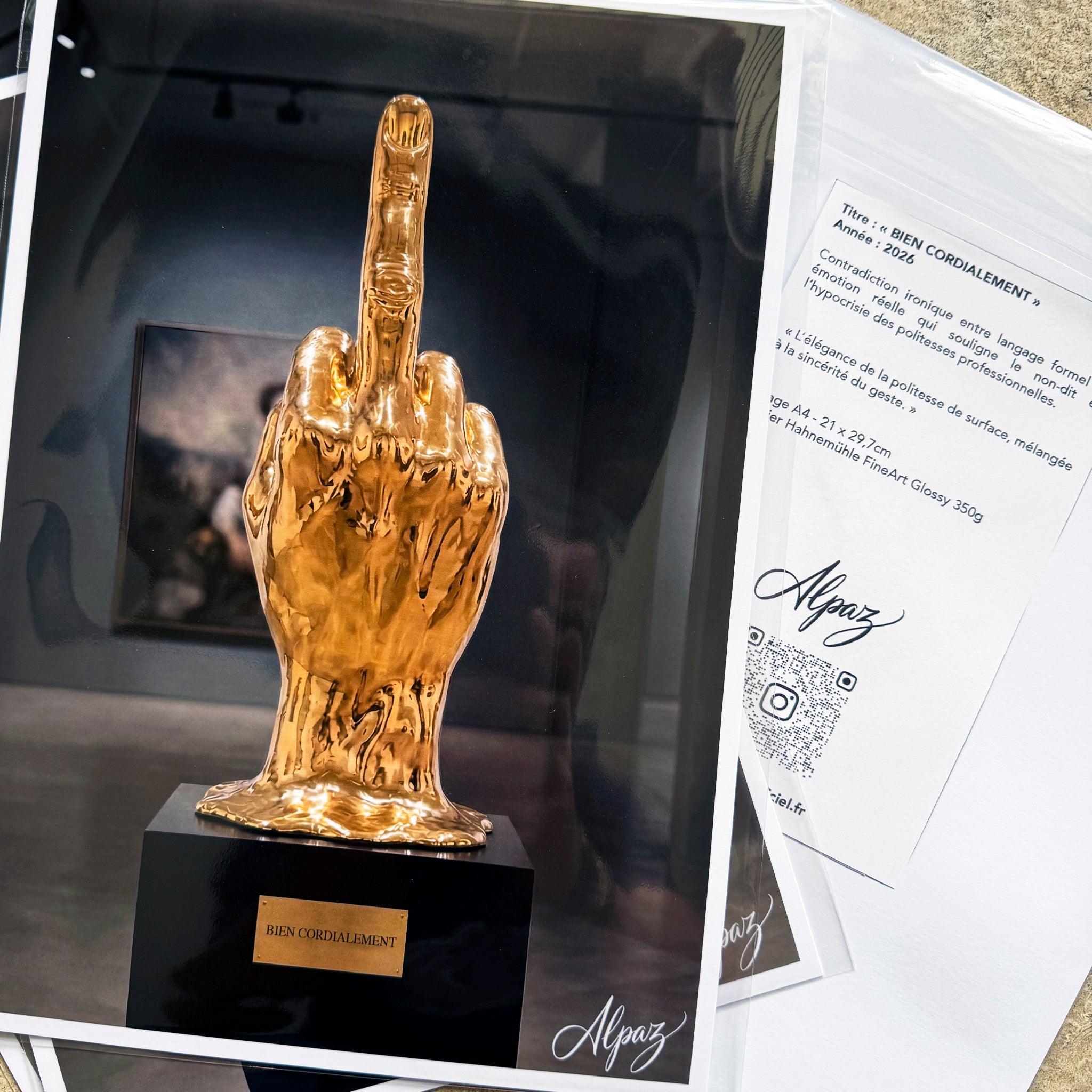 "BIEN CORDIALEMENT" Format A4