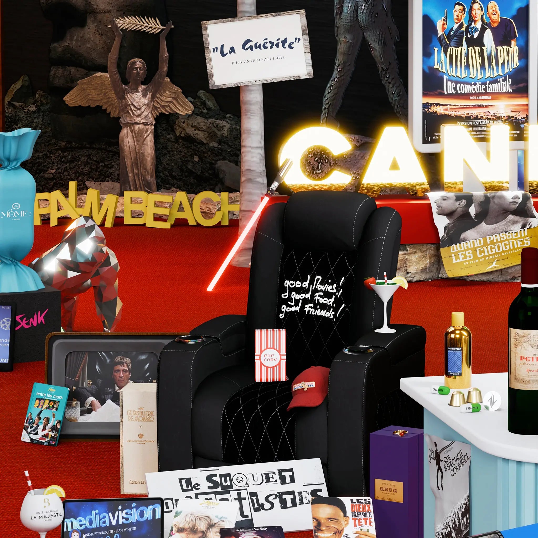 "7e Art Festival" 60x60cm Alpaz Officiel Artiste contemporain Français