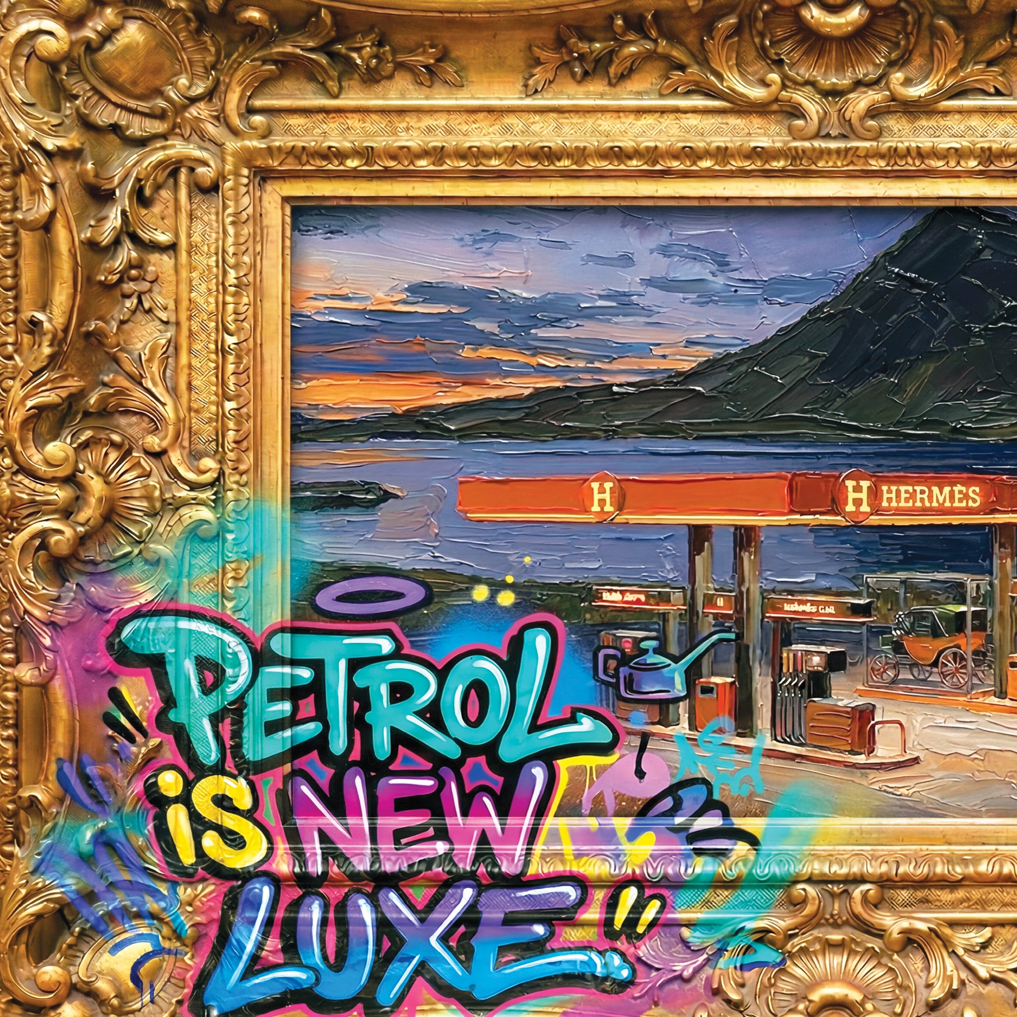 "PETROL IS NEW LUXE" Format A4