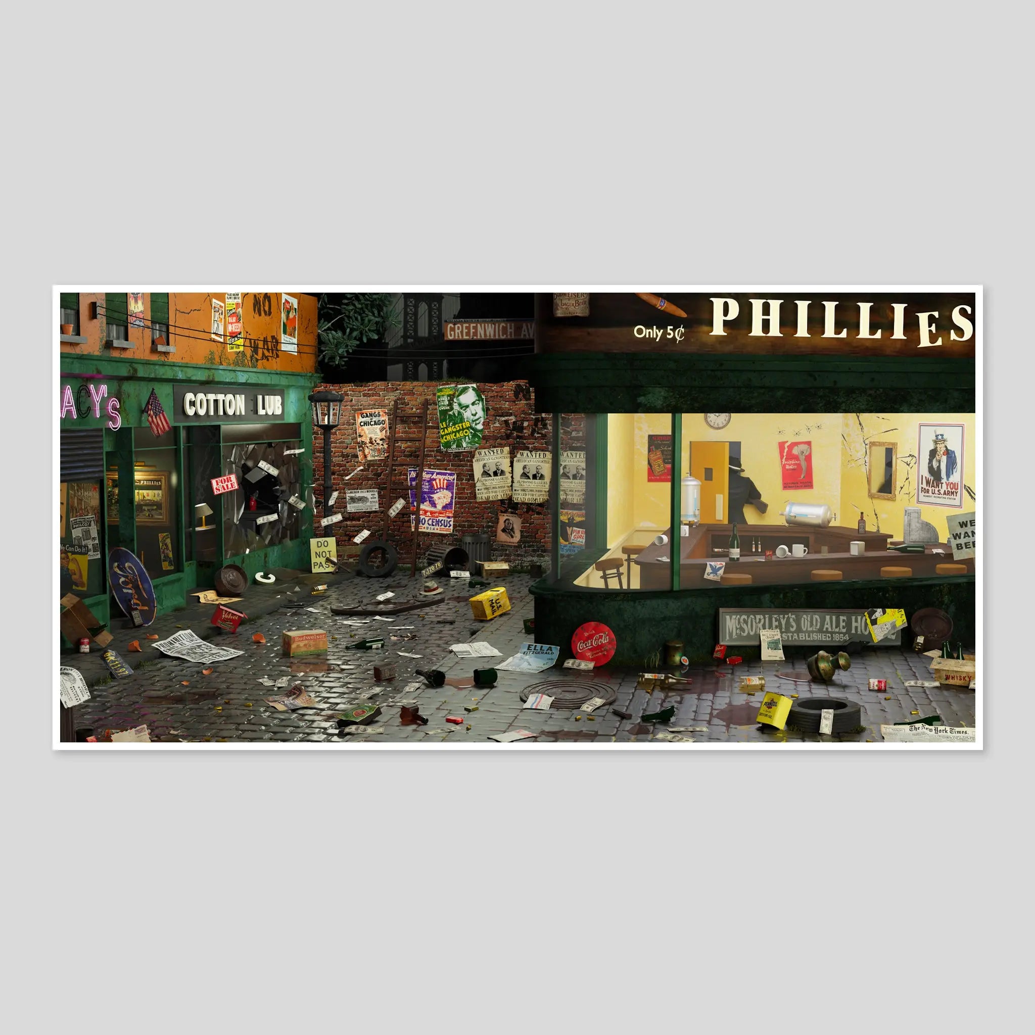 "Edward 2.0" 80x40cm Alpaz Officiel Artiste contemporain Français