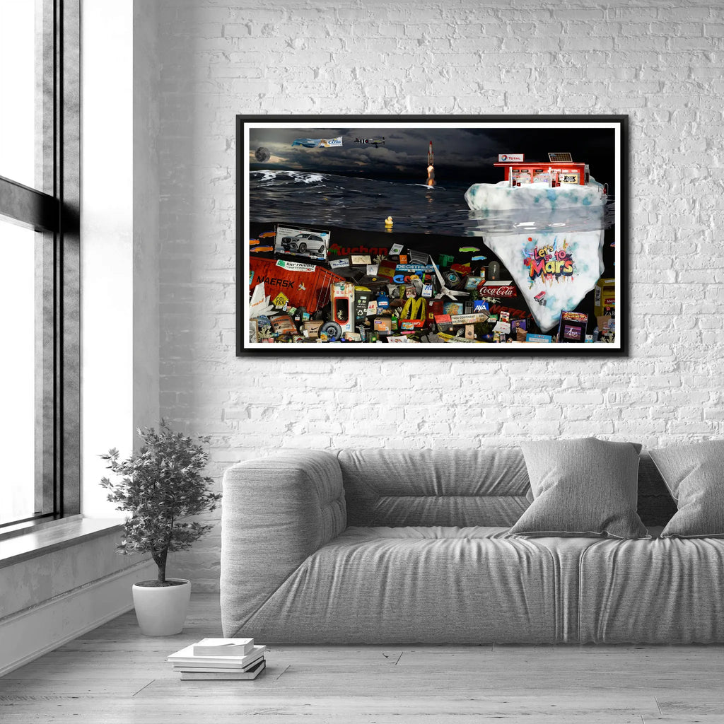 "The last Iceberg" 80x48cm Alpaz Officiel Artiste contemporain Français