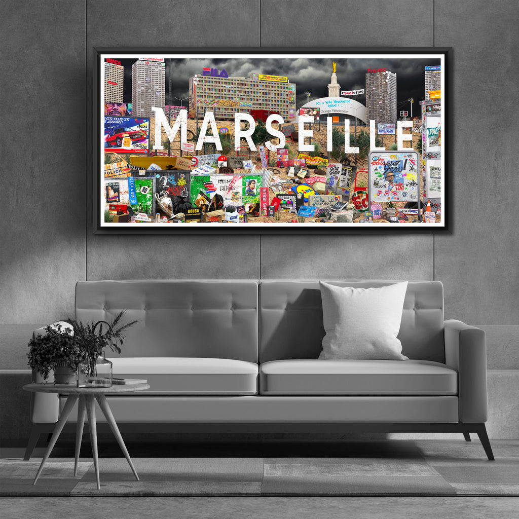 Tirage argentique "Ici c'est Marseille Bébé" 80x40cm