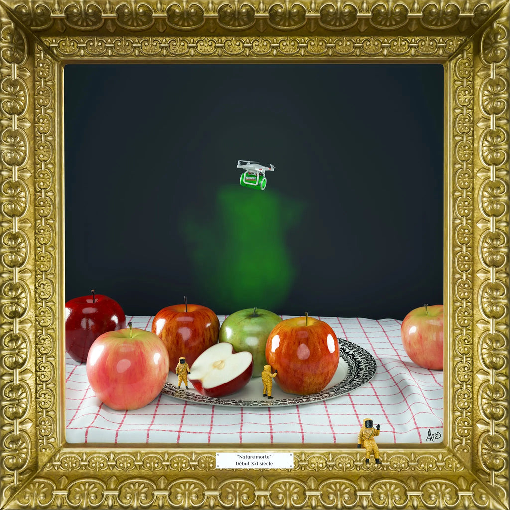 "Nature morte" 40x40cm Alpaz Officiel Artiste contemporain Français