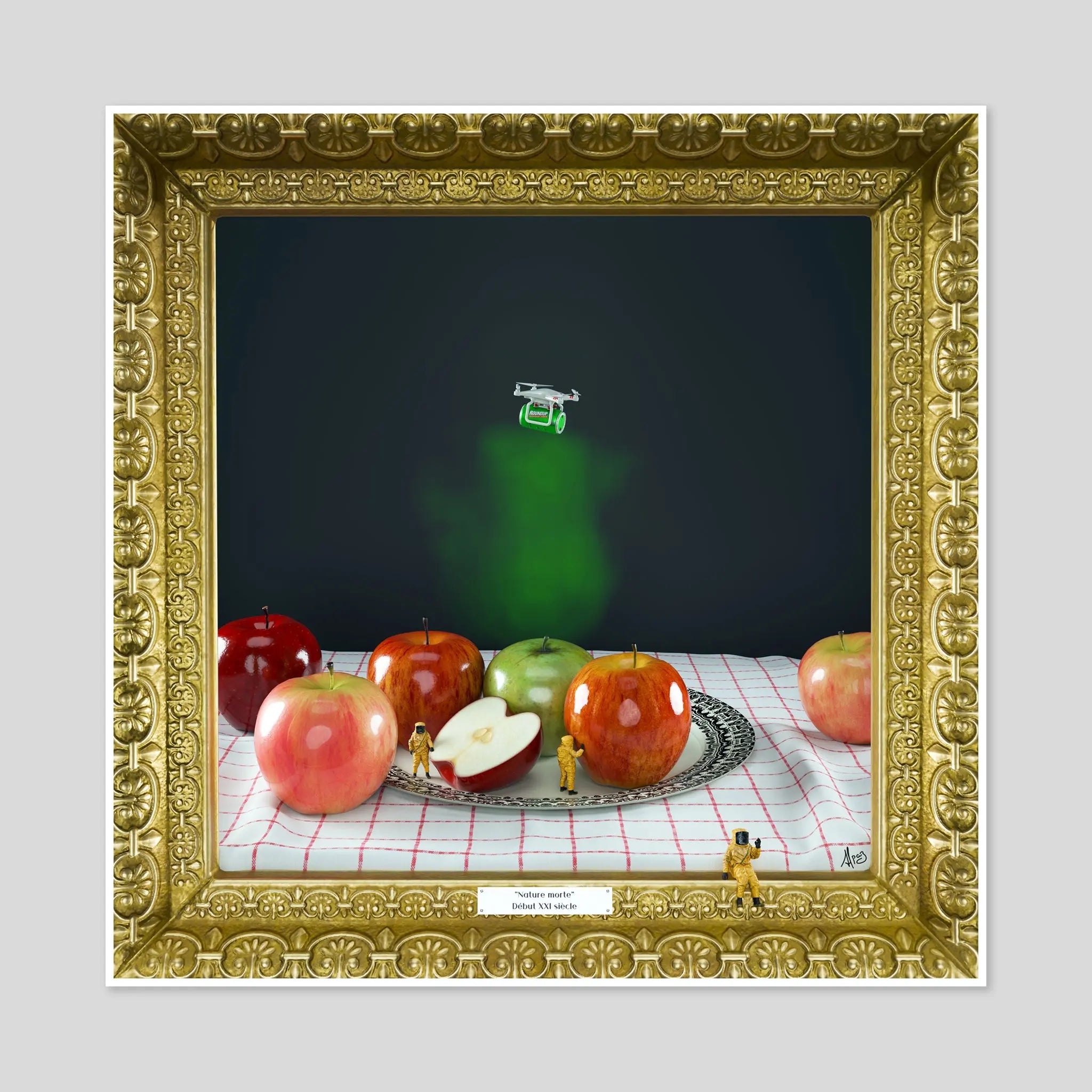 "Nature morte" 40x40cm Alpaz Officiel Artiste contemporain Français