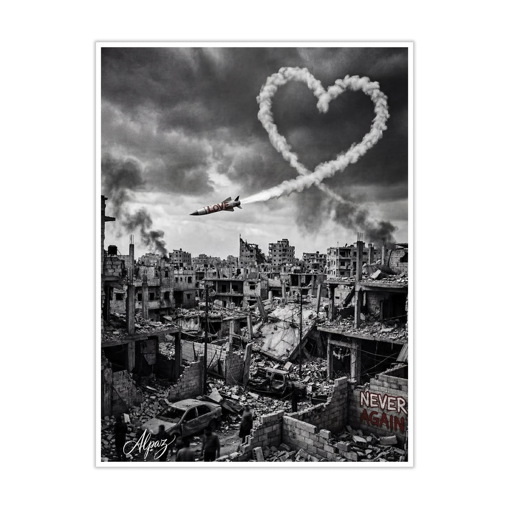 "NEVER AGAIN" Format A4