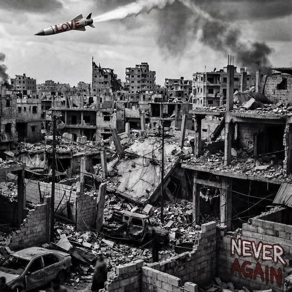 "NEVER AGAIN" Format A4