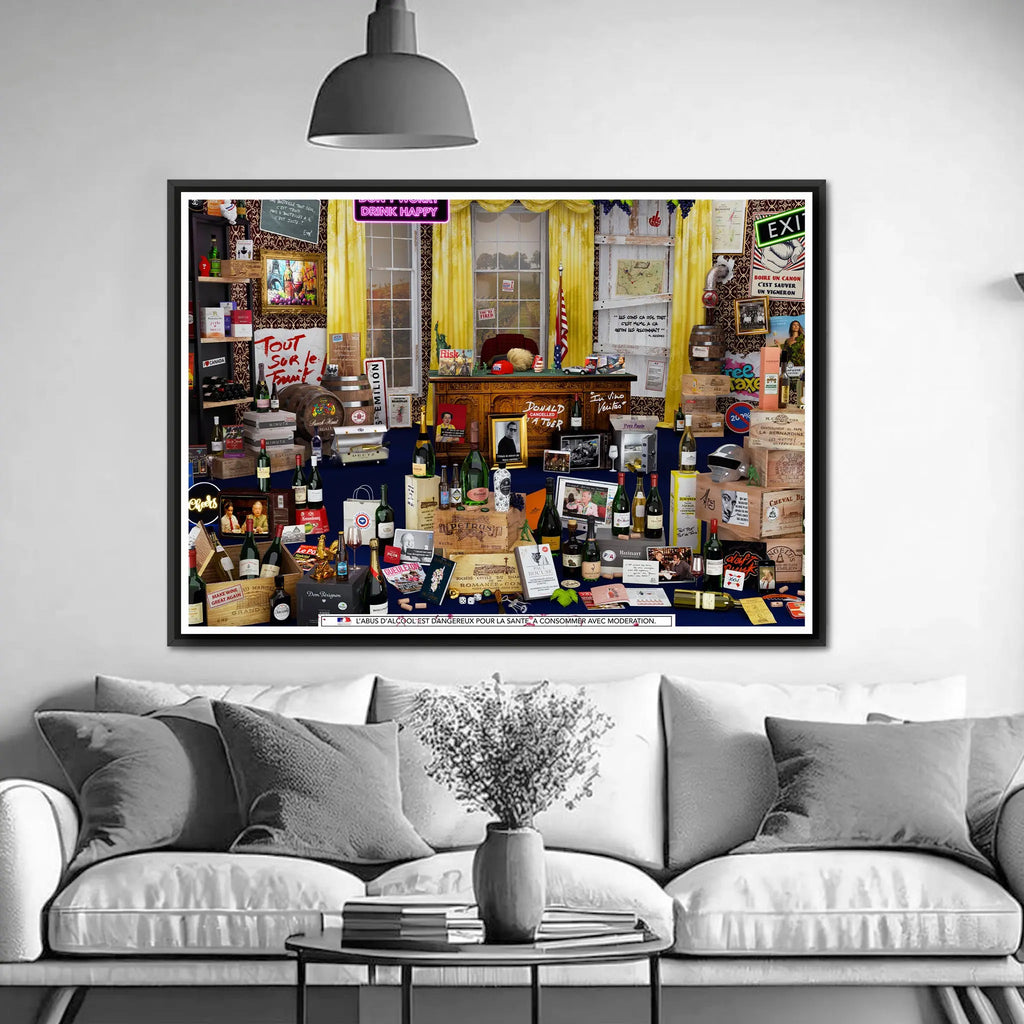 "Make Wine Great Again" 70x50cm Alpaz Officiel Artiste contemporain Français