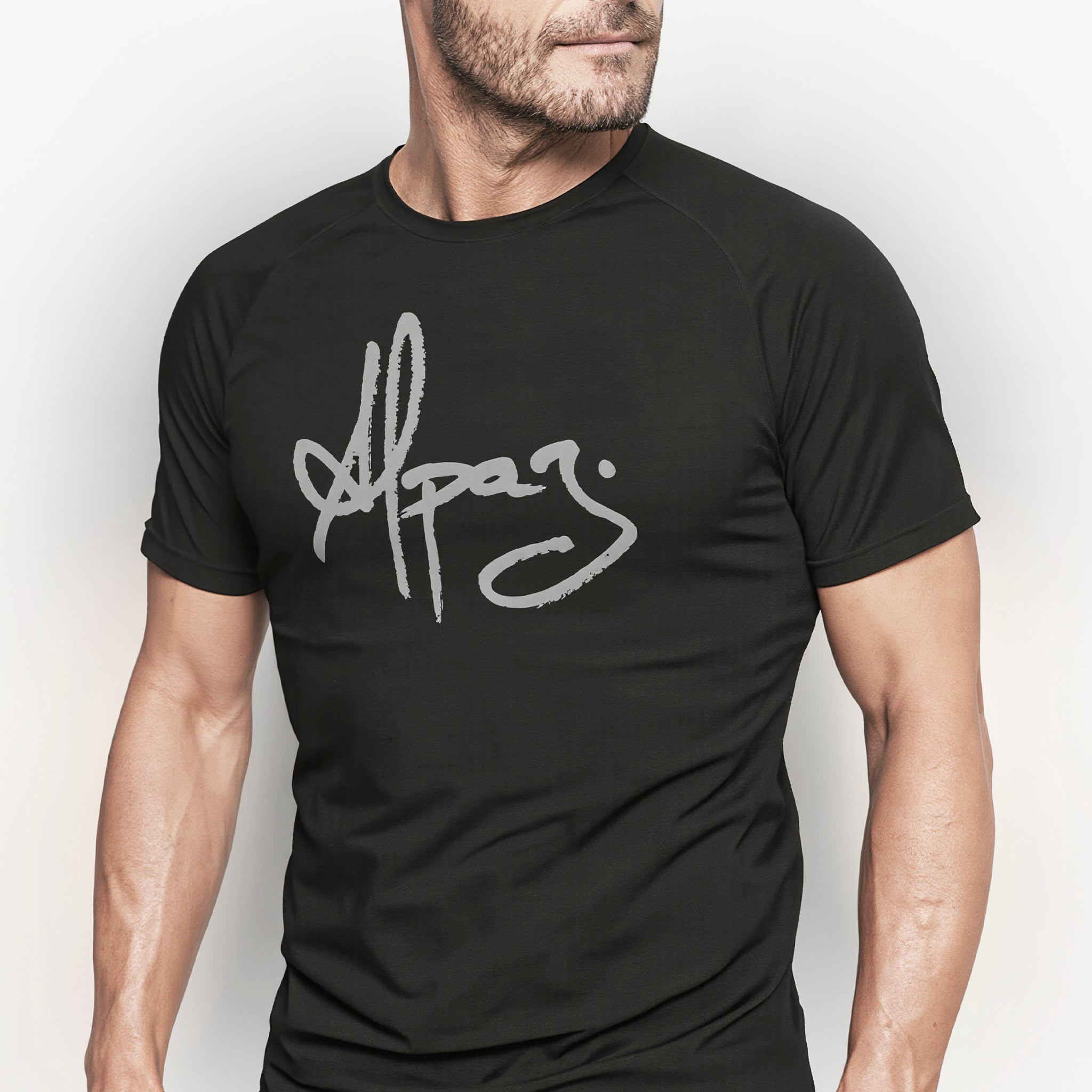 T-shirt noir "ALPAZ" unisex